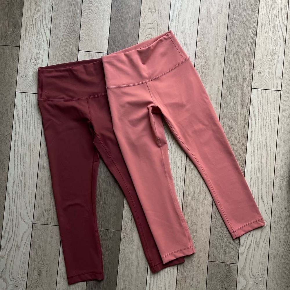 Lululemon Orange and Red Leggings